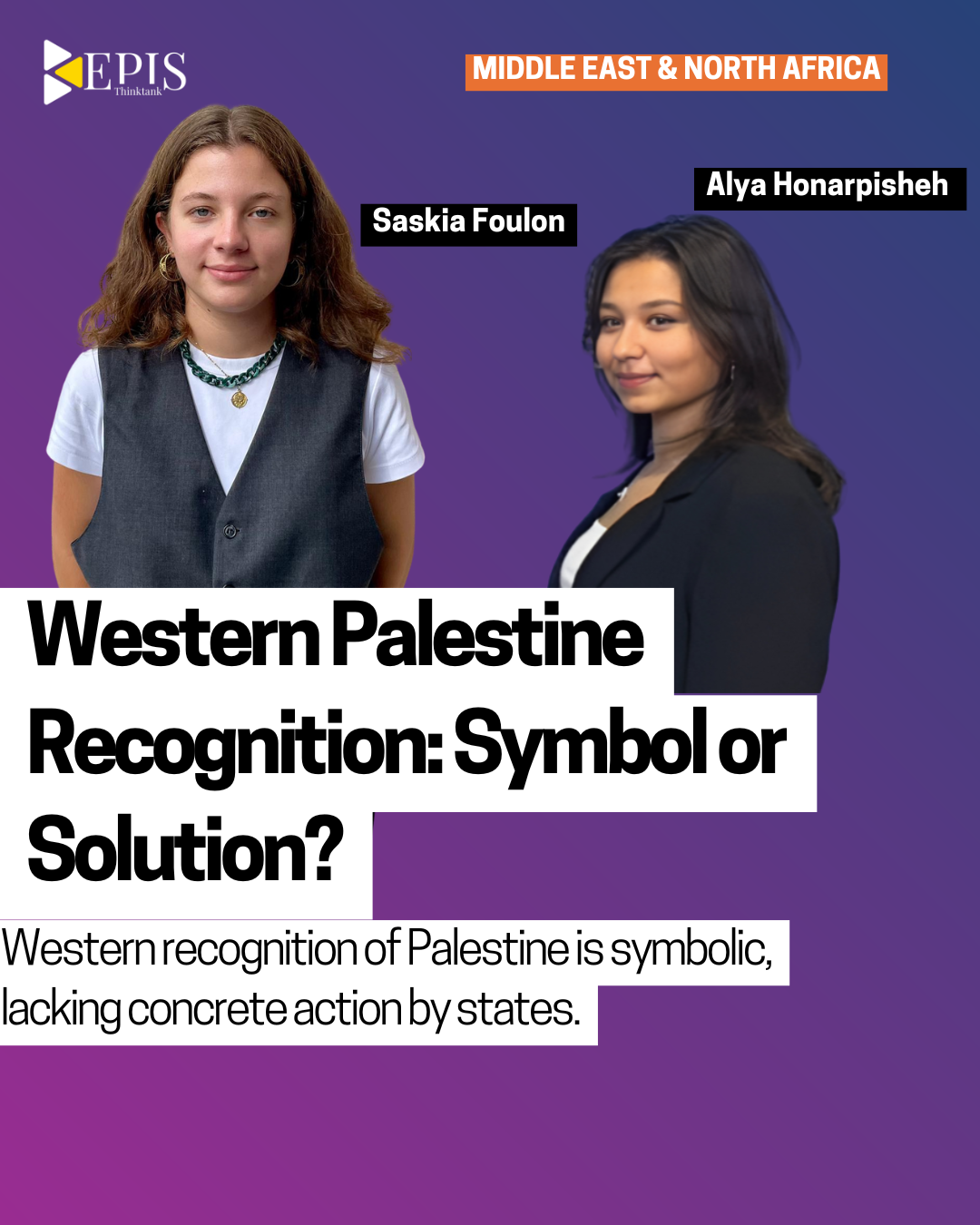 Western Palestine Recognition: Symbol or Solution?